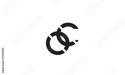 OC, CO, O, C Abstract Letters Logo Monogram 