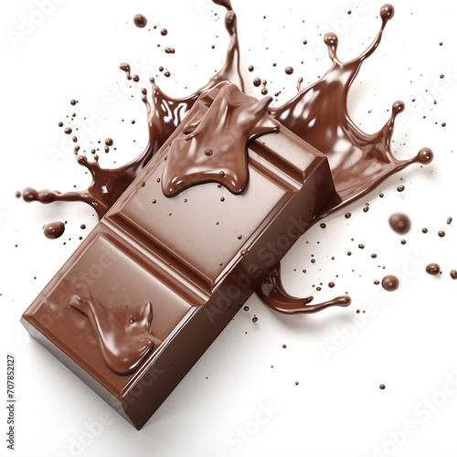 Highper Realistic chocolate with a splash 