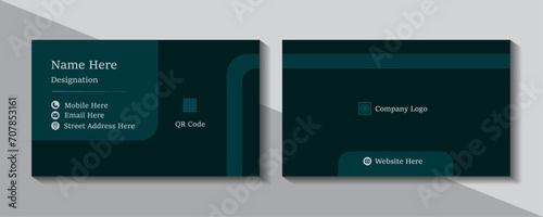 Luxury double sided business card design template