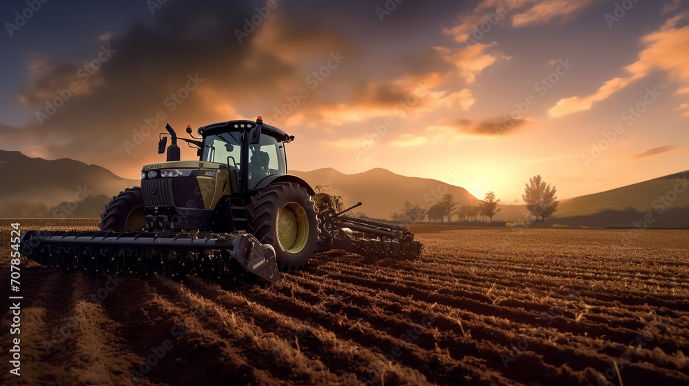 Fototapeta premium AI Transforming Agricultural Practices AI Generated