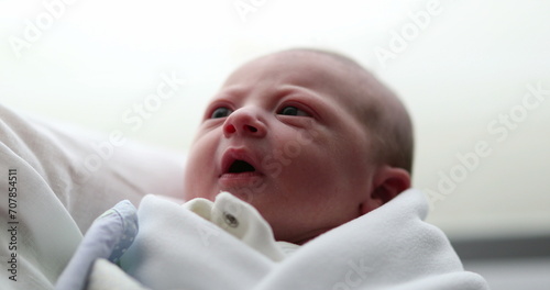 Newborn baby infant first day of life after birth