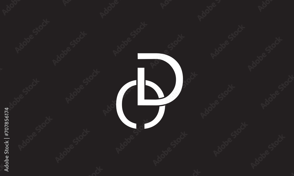 OD, DO, O, D Abstract Letters Logo Monogram OD, DO, O, D Abstract Letters Logo Monogram
