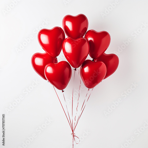heart shaped red foil balloon