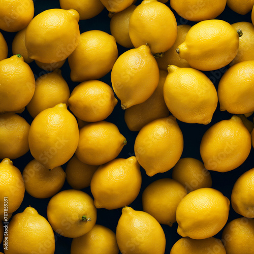 realistic lemon on a plain background  digital art