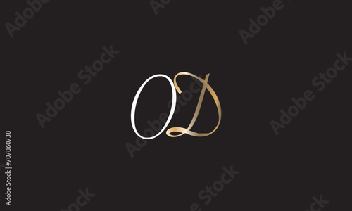 OD, DO, O, D Abstract Letters Logo Monogram
