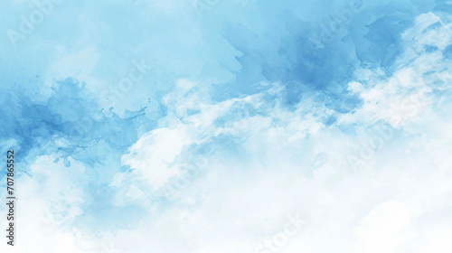 Baby blue & white banner abstract background. PowerPoint and business background