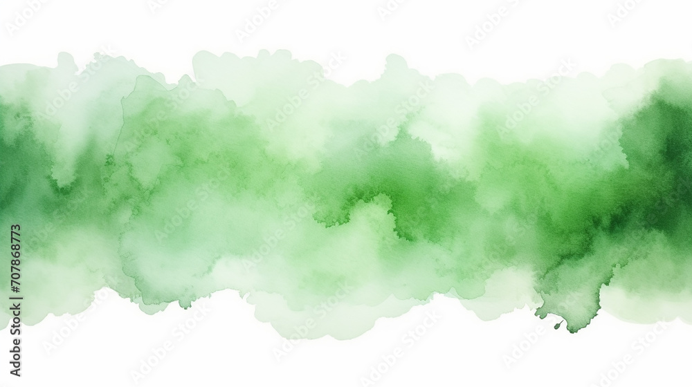 Fototapeta premium green abstract watercolor texture background on white background