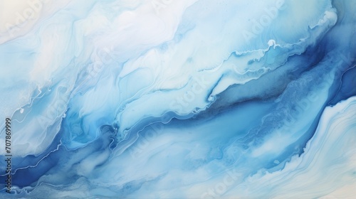 soothing abstract blue and white patterns with a peaceful fluid texture. high-resolution image for elegant presentation backgrounds, wellness blogs, and artistic inspiration