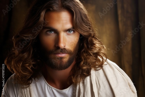 Portrait of Jesus Christ Son of God,savior of mankind