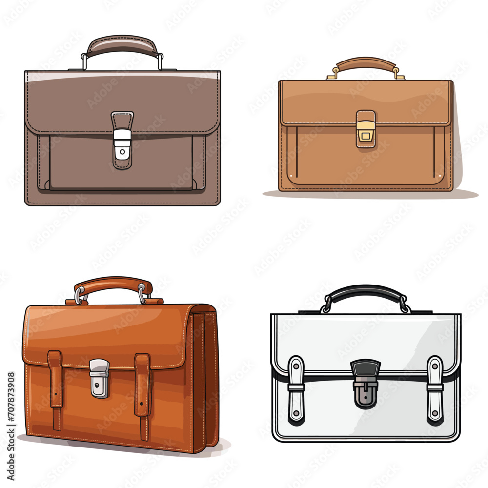 Φωτογραφία very simple isolated line styled vector illustration of Briefcase (for business