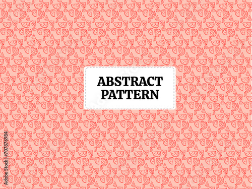 pattern tile abstract fabric ornamental handrawn colors pink