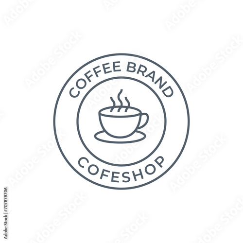 Coffee logo  suitable for coffee shop logo or product brand identity.