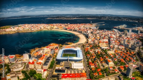 A coruña, Riazor y Torre de Hércules photo