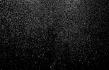 white black glitter texture abstract banner background with space. Twinkling glow stars effect. Like outer space, night sky, universe. Rusty, rough surface, grain.