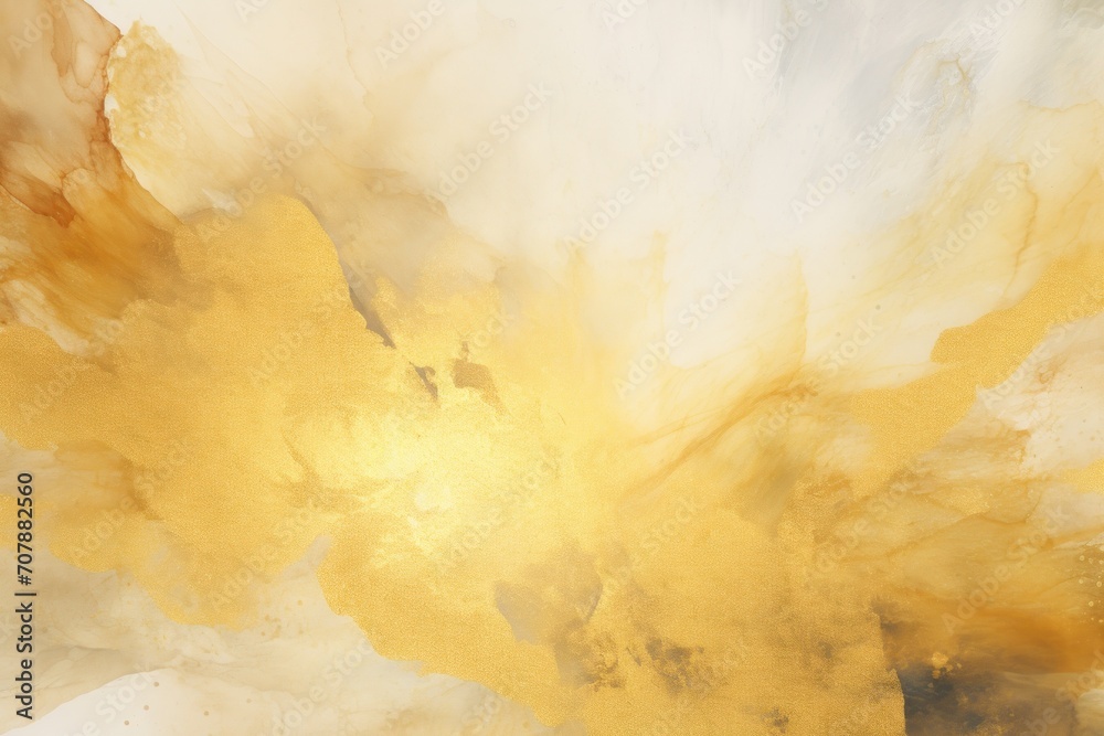 Gold abstract watercolor background