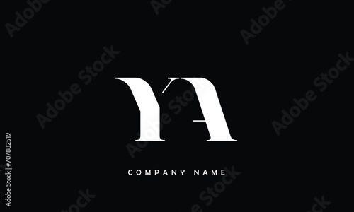 AY YA, A, Y Abstract Letters Logo Monogram