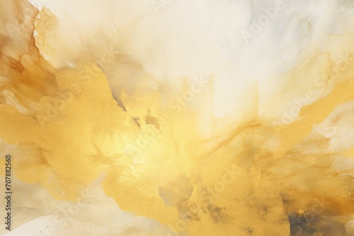 Gold abstract watercolor background © Celina
