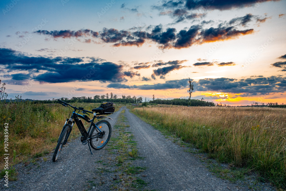 Obraz premium Urlaub mit dem Fahrrad im Harz