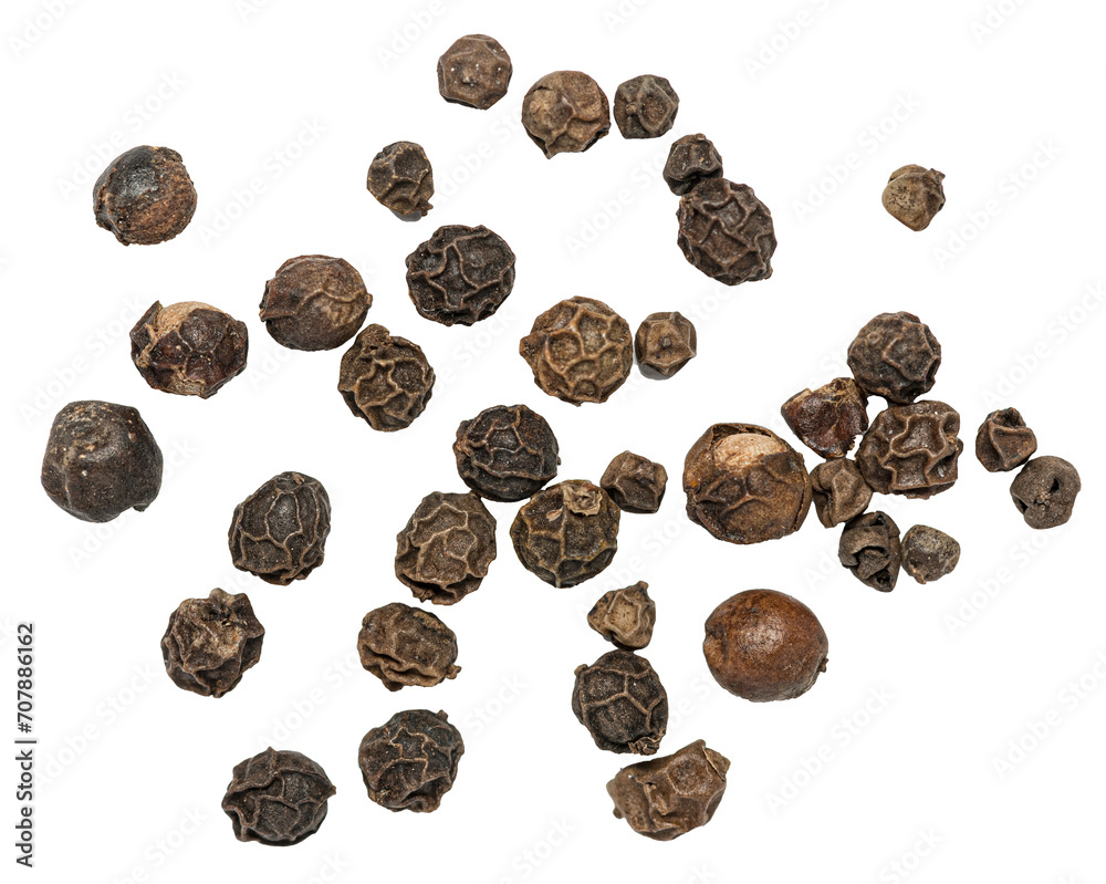 Black pepper isolated on white or transparent background Black pepper isolated on white or transparent background