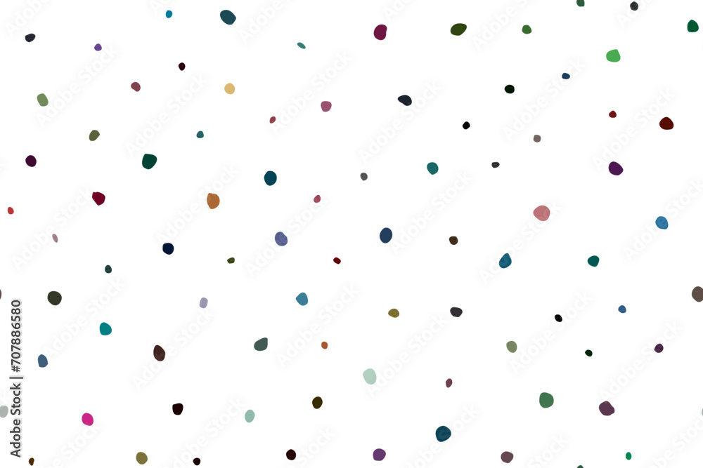 Seamless Vector Art. Seamless Ink Dot Splotch. Abstract Fashion Icon. Yellow Polka Dot. Pink Random Confetti Spray. Random Spot Birthday. Color Retro Polka Background. Small Pattern Cute Effect.