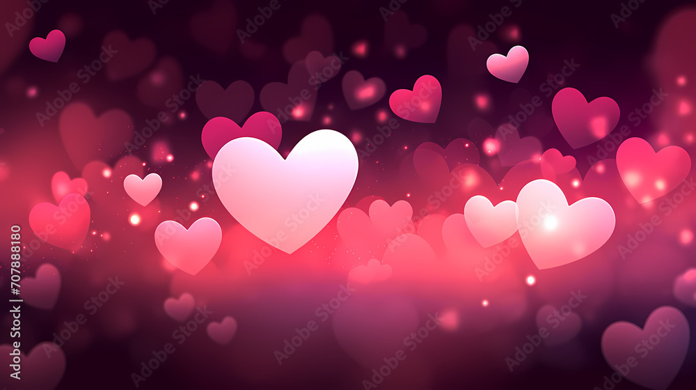 Romantic heart shaped Valentine's Day background for background, cards, flyers, posters, banners and cover designs etc.