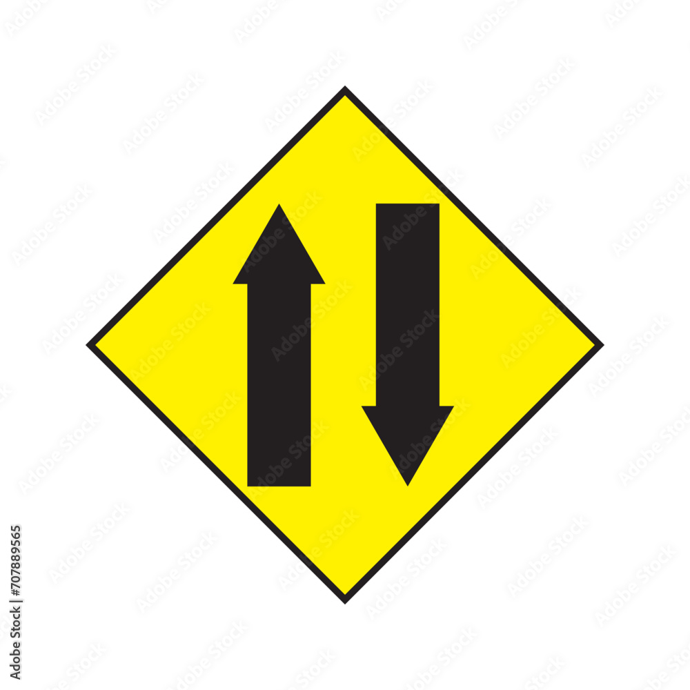 two way sign icon two way sign icon