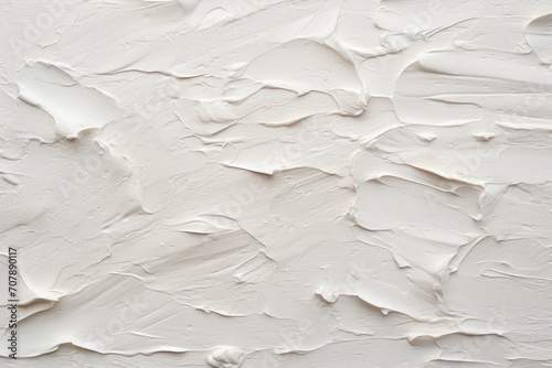 Jet closeup of impasto abstract rough white art painting texture
