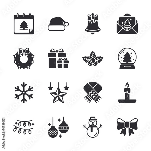 set of icons Christmas