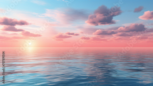 sunset over the ocean