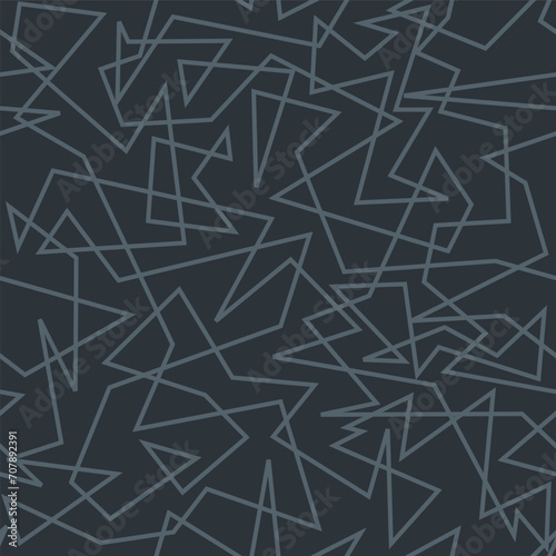 Grey fashion print - trendy geometric seamless pattern