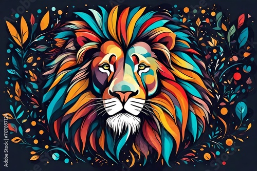 lion head illustration