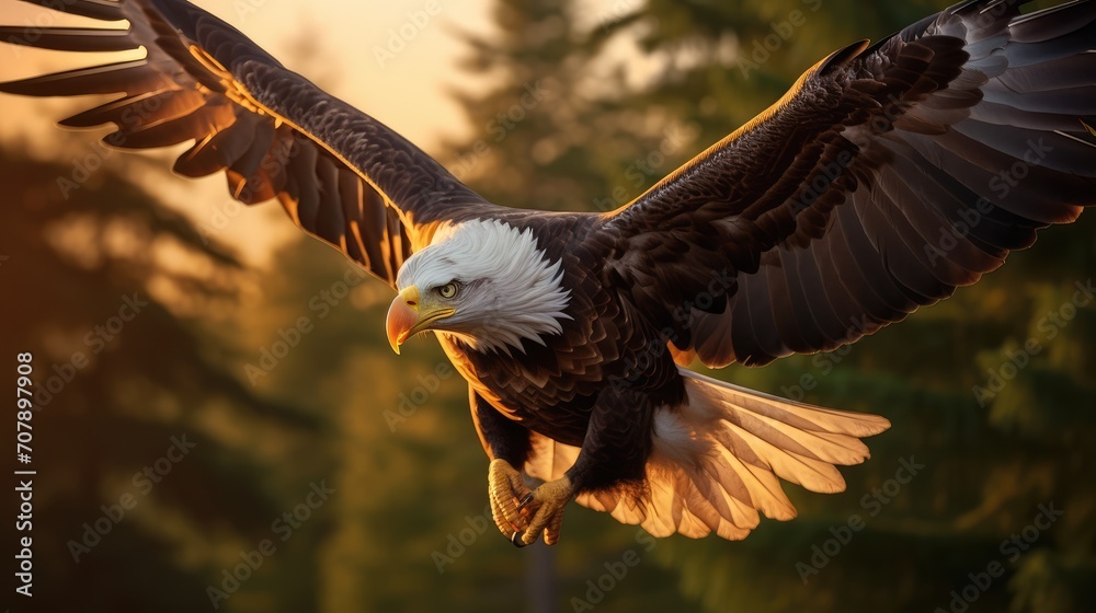Fototapeta premium eagle in flight
