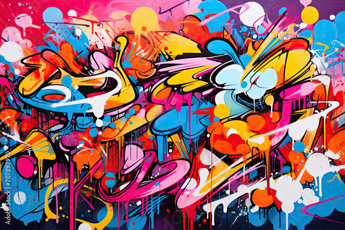 Wallpaper Mural Urban Chaos Symphony: Multi-Layered Graffiti Explodes with Color & Style Torontodigital.ca