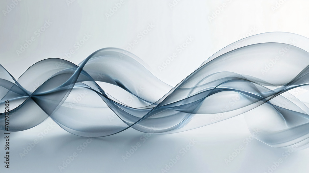 Abstract background with wavy waves and lines. Blue waves. Generative AI Abstract background with wavy waves and lines. Blue waves. Generative AI