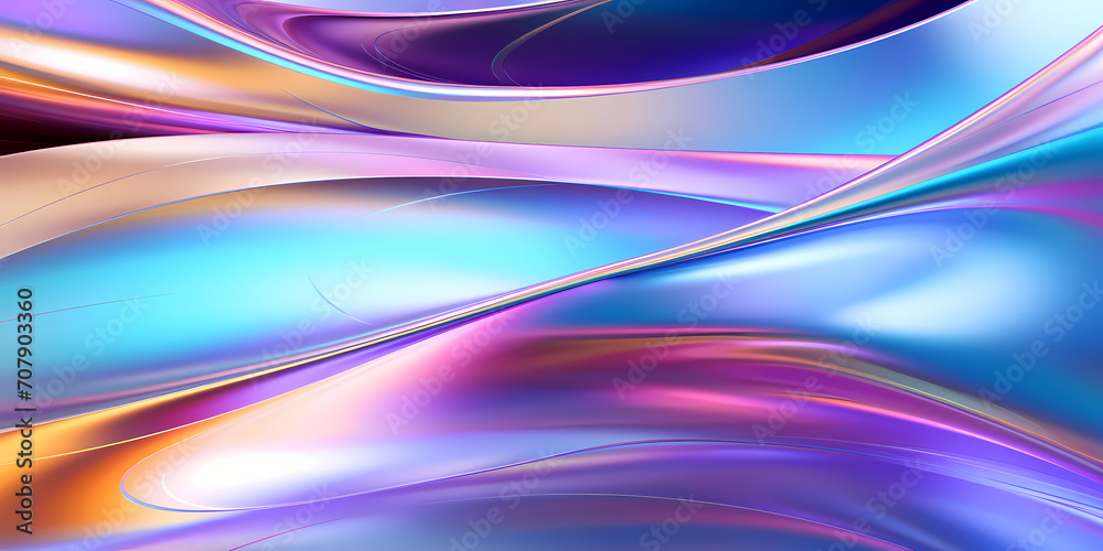 Liquid metal texture abstract background with soft neon colors - Wave ...