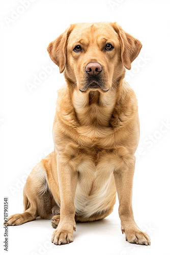 Labrador Retriever dog isolated on white background