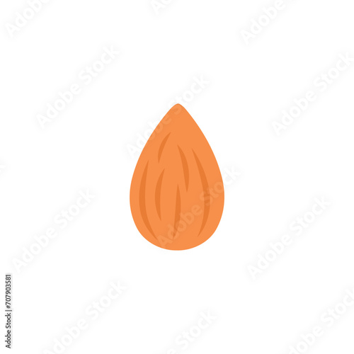 almond icon vector nut icon