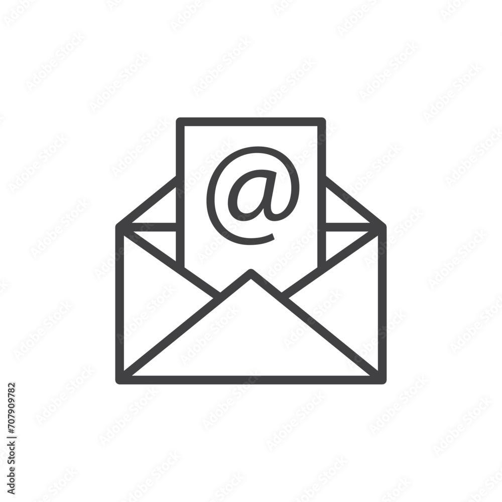 email icon. sign for mobile concept and web design. outline vector icon. symbol, logo illustration. vector graphics. email icon. sign for mobile concept and web design. outline vector icon. symbol, logo illustration. vector graphics.
