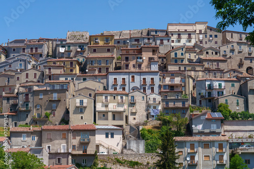 View of Castelgrande, in Potenza province, Italy