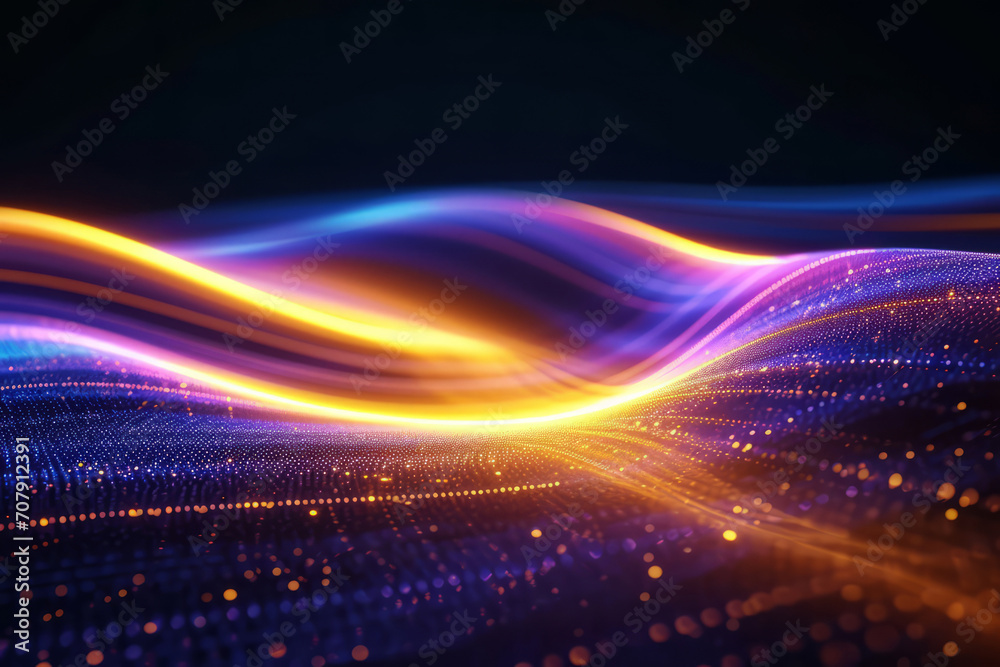 custom made wallpaper toronto digitalNeon lines, graphic and background illustration. Wallpaper, futuristic and electrifying designs for digital art, creativity and information technology in mesmerizing style, abstract colour and waves