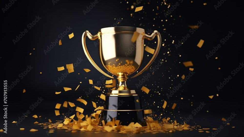Champion's Gold Cup. AI Generated Champion's Gold Cup. AI Generated