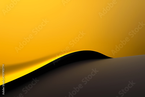 Abstract Yellow Background. colorful wavy design wallpaper. creative graphic 2 d illustration. trendy fluid cover with dynamic shapes flow.