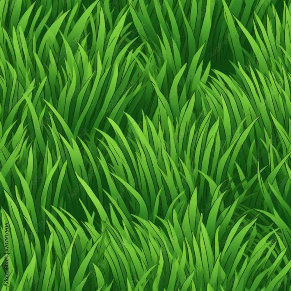 Seamless Grass Pattern Vector Illustration Seamless Grass Pattern Vector Illustration