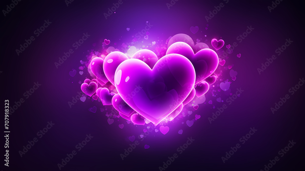 Romantic heart shaped Valentine's Day background for background, cards, flyers, posters, banners and cover designs etc.