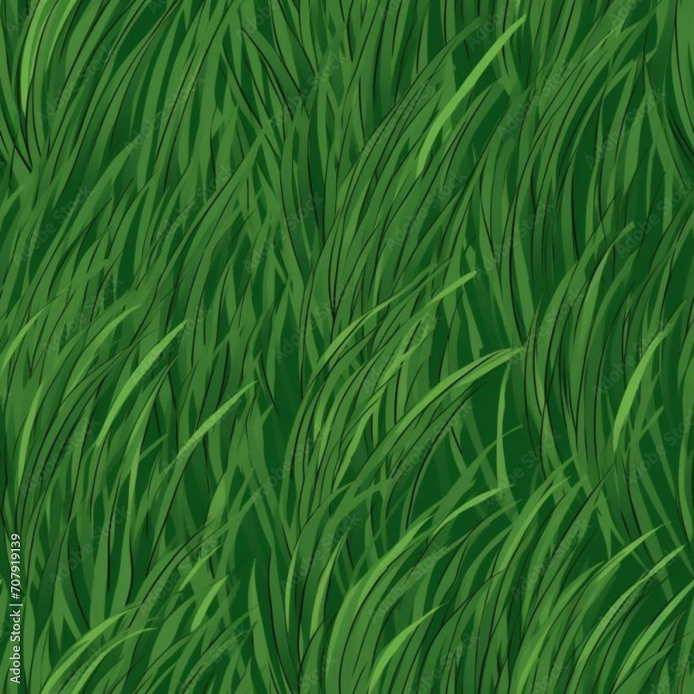 Seamless Grass Pattern Vector Illustration Seamless Grass Pattern Vector Illustration