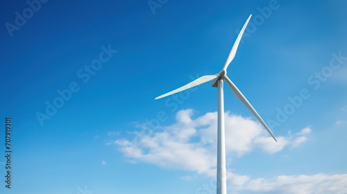 windmill turbine with clear sky view © natasya