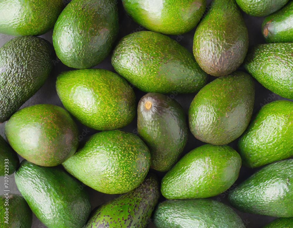 Green avocado on the market view from above. Avocado texture background pattern
Green avocado on the market view from above. Avocado texture background pattern