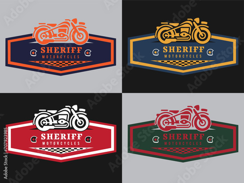 Motorcycle logo vector