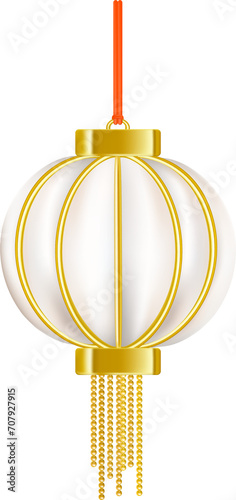 Chinese lantern decoration clip art for Chinese new year concept