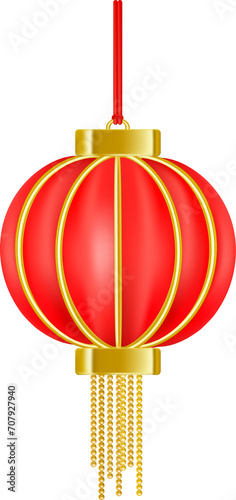 Chinese lantern decoration clip art for Chinese new year concept